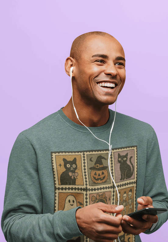 Cute Halloween Cat Sweatshirt