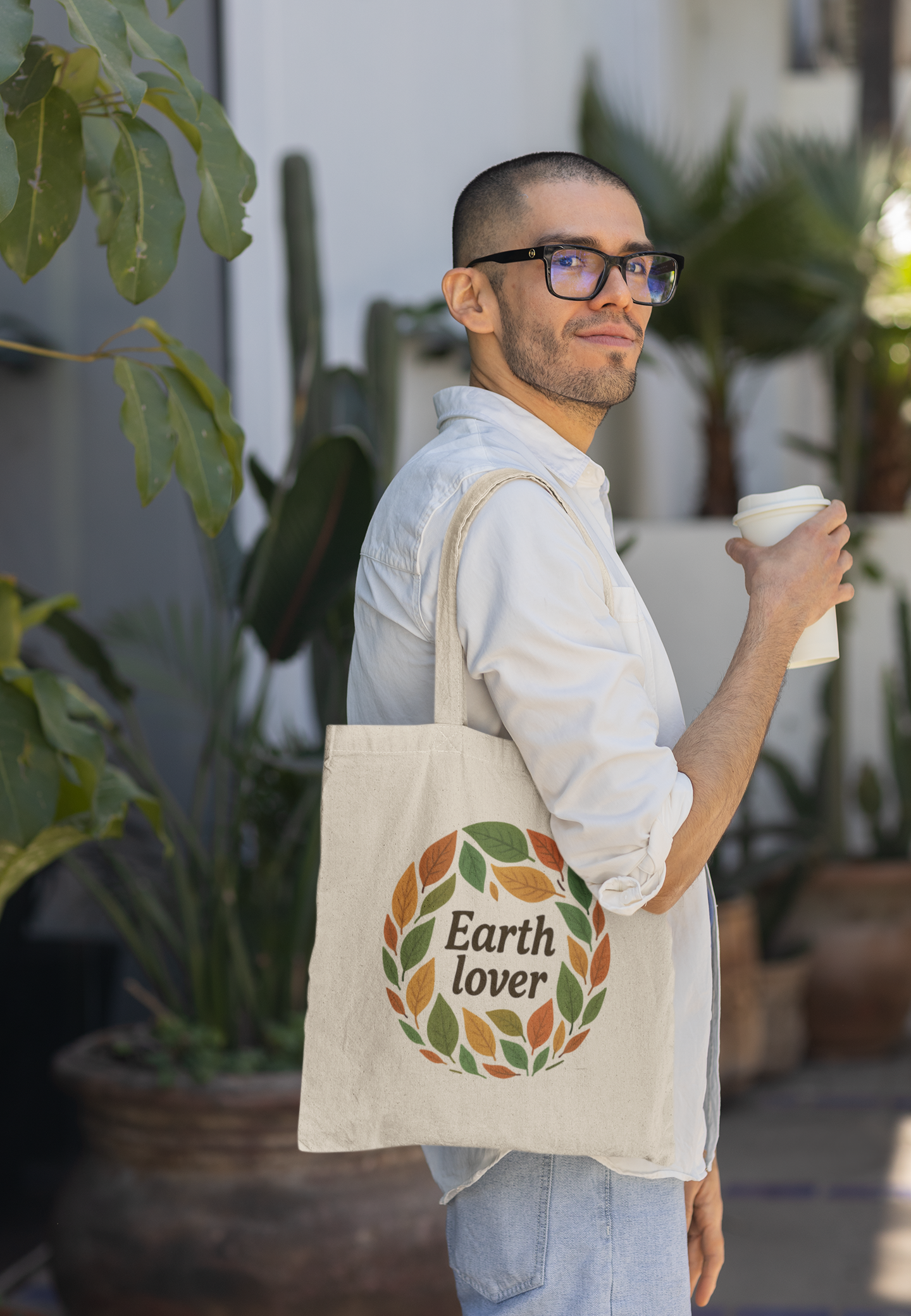 Earth Lover Cotton Tote Bag