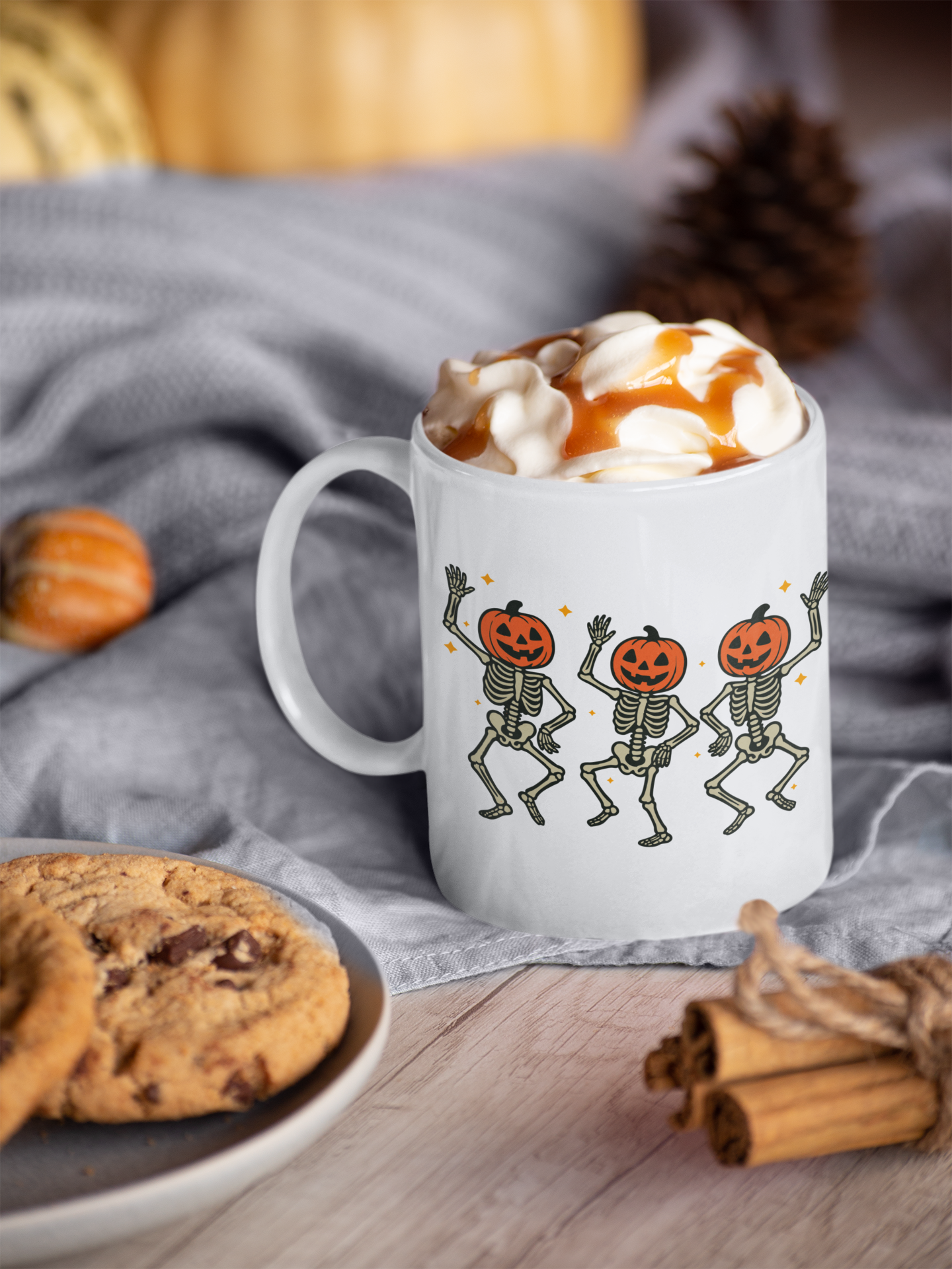 Skeletons Ceramic Mug - Halloween