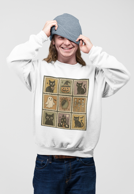 Cute Halloween Cat Sweatshirt