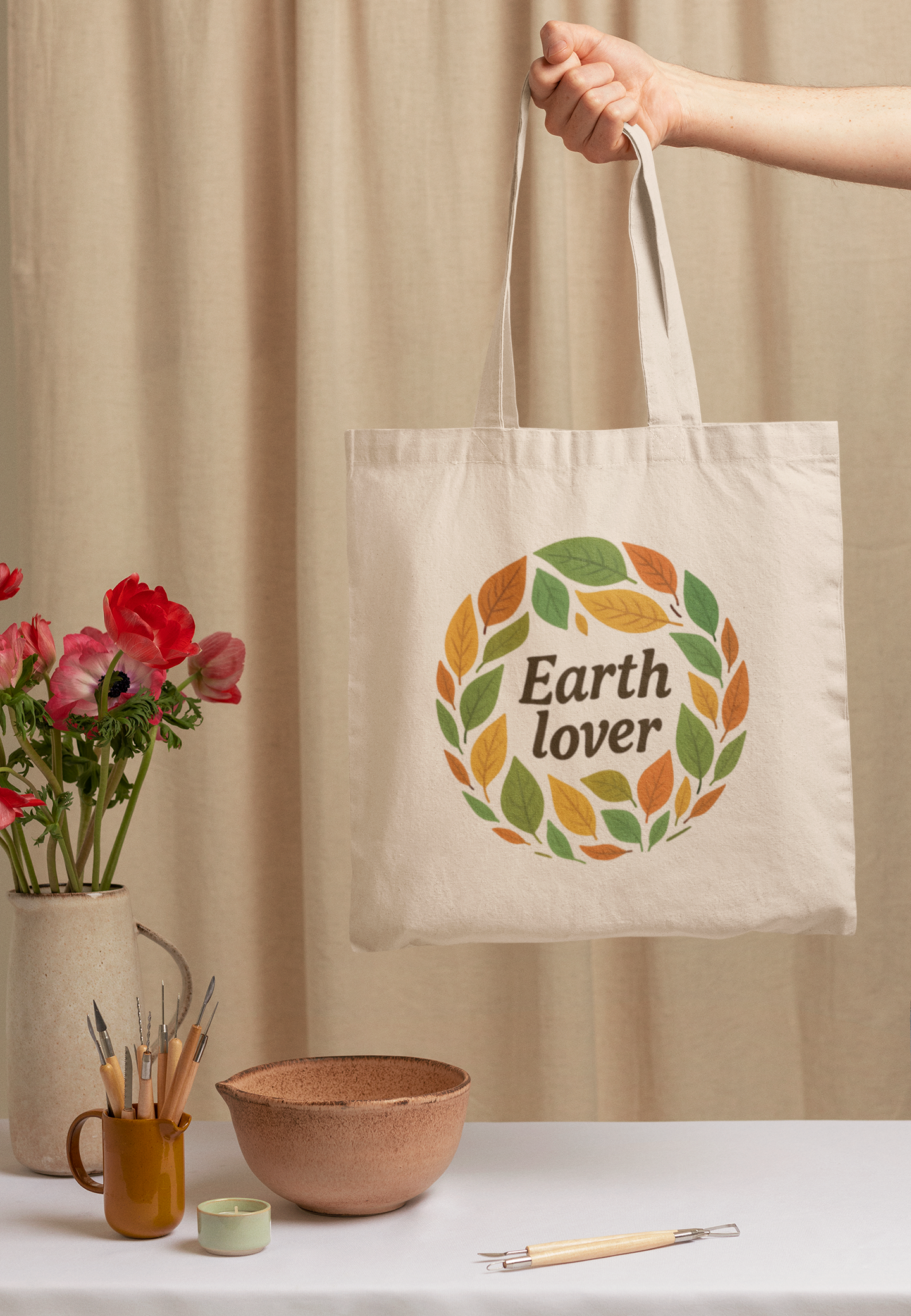 Earth Lover Cotton Tote Bag