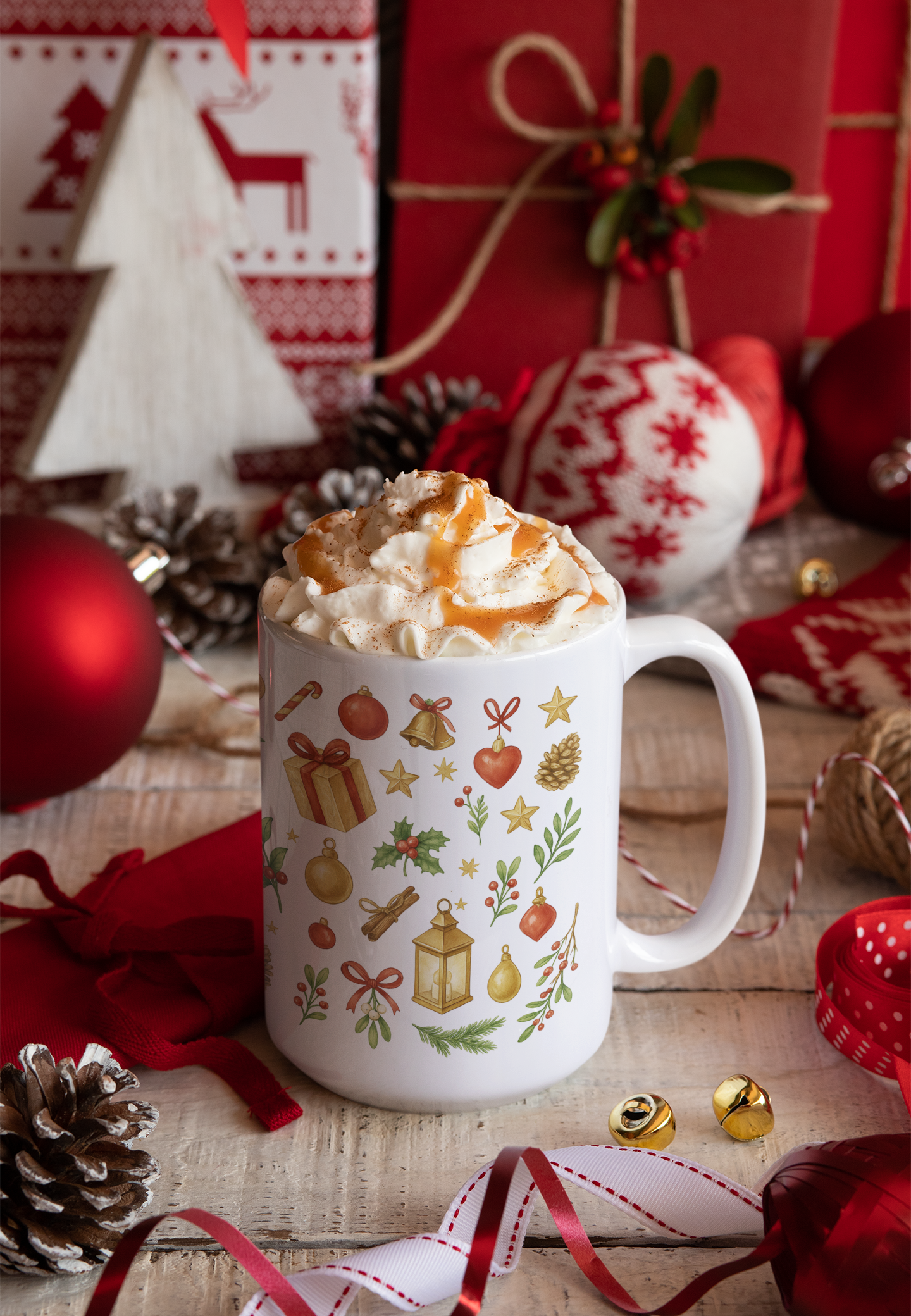 Christmas Pattern Ceramic Mug
