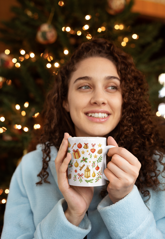 Christmas Pattern Ceramic Mug